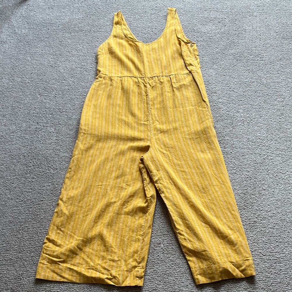 Patagonia Yellow Striped womens One-Piece Jumpsuit
